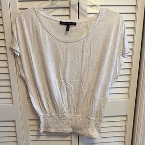 White House Black Market White Short Sleeve Top